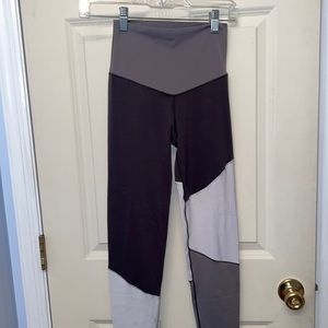 small aerie chill play move gray color block leggings